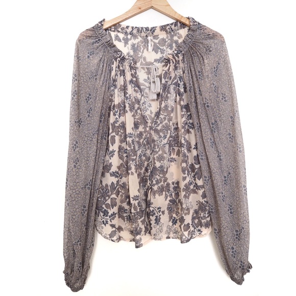 Free People Hendrix Floral Blouse - Picture 5 of 8
